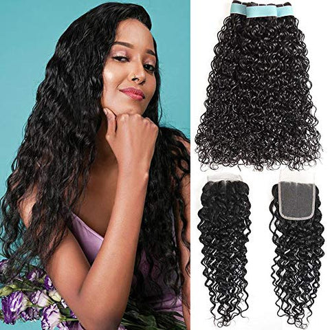Water Wave 3 Bundles With Closure